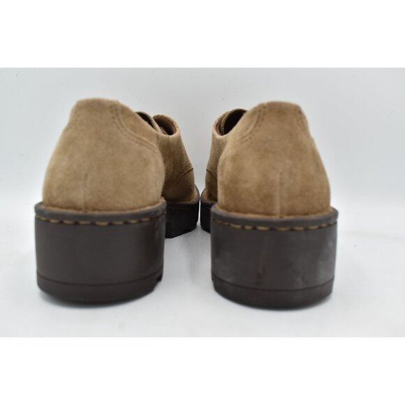 Born Womens Size 7 Corby Moc Toe Taupe Suede Lace Up Derby Shoes - Picture 8 of 13